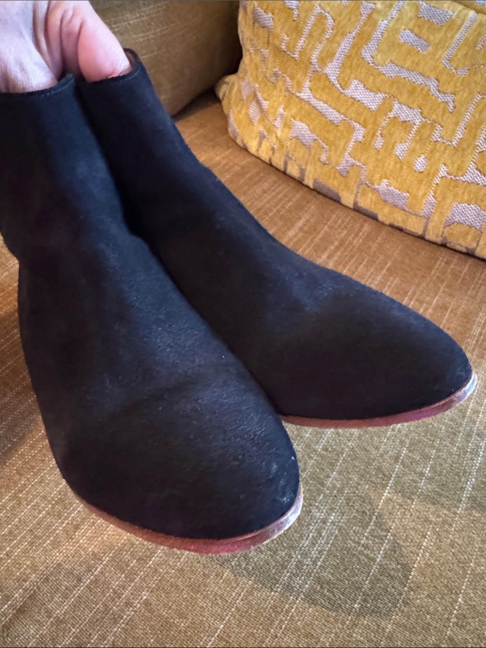 Isabel Marant Black Suede Ankle Booties - Picture 5 of 11